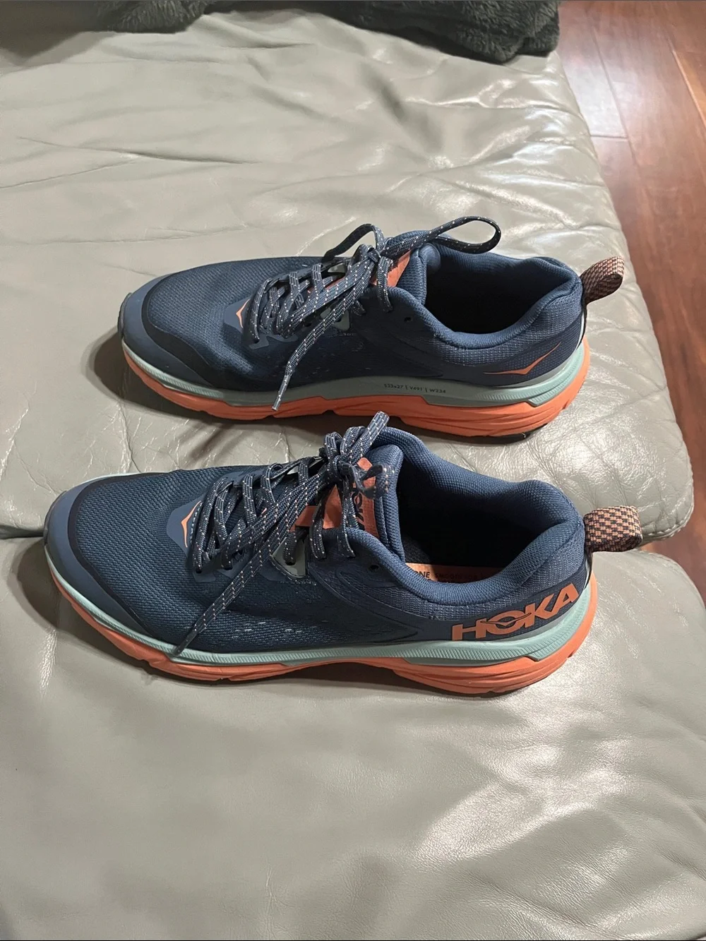 Woman’s Blue and Coral Athletic Running Shoes